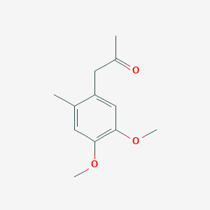 molecular formula C12H16O3 B1457582 2-丙酮，1-(4,5-二甲氧基-2-甲基苯基)- CAS No. 7652-98-4
