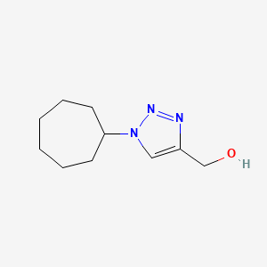 molecular formula C10H17N3O B1457586 (1-cycloheptyl-1H-1,2,3-triazol-4-yl)methanol CAS No. 1545685-52-6