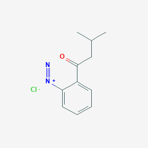 2-(3-Methylbutanoyl)benzene-1-diazonium chloride