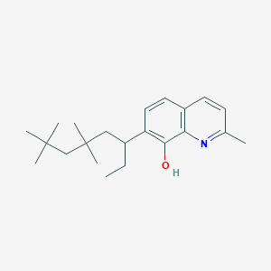 2-Methyl-7-(5,5,7,7-tetramethyloctan-3-yl)quinolin-8-ol