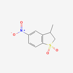 Benzo[b]thiophene, 2,3-dihydro-3-methyl-5-nitro-, 1,1-dioxide