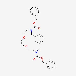 Dibenzyl 6,9-dioxa-3,12-diazabicyclo[12.3.1]octadeca-1(18),14,16-triene-3,12-dicarboxylate