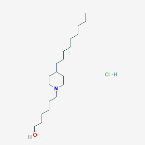 6-(4-Nonylpiperidin-1-yl)hexan-1-ol;hydrochloride