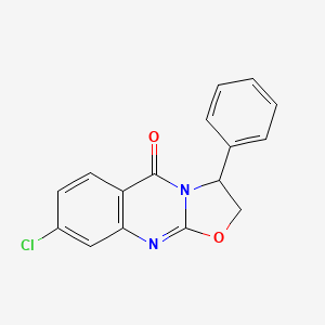 8-Chloro-3-phenyl-2,3-dihydro-5H-[1,3]oxazolo[2,3-b]quinazolin-5-one