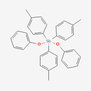 Tris(4-methylphenyl)(diphenoxy)-lambda~5~-stibane