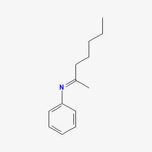 Benzenamine, N-(1-methylhexylidene)-