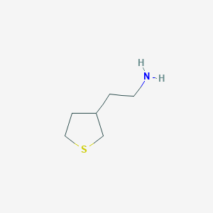 molecular formula C6H13NS B1457598 2-(四氢噻吩-3-基)乙胺 CAS No. 1367992-37-7