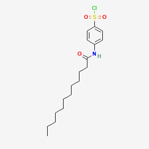 4-(Dodecanoylamino)benzene-1-sulfonyl chloride