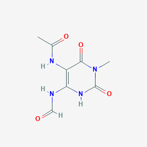 B014576 5-Acetylamino-6-formylamino-3-methyluracil CAS No. 85438-96-6