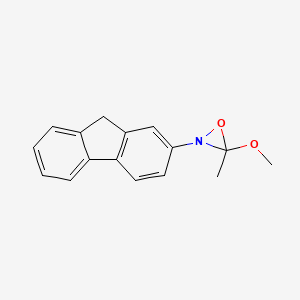 2-(9H-Fluoren-2-YL)-3-methoxy-3-methyloxaziridine