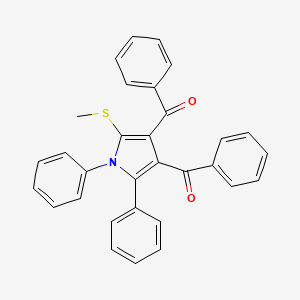 [2-(Methylsulfanyl)-1,5-diphenyl-1H-pyrrole-3,4-diyl]bis(phenylmethanone)