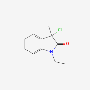 2H-Indol-2-one, 3-chloro-1-ethyl-1,3-dihydro-3-methyl-