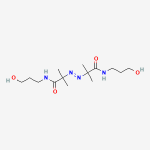 2,2'-[(E)-Diazenediyl]bis[N-(3-hydroxypropyl)-2-methylpropanamide]