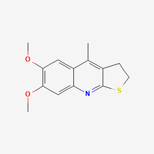 Thieno[2,3-b]quinoline, 2,3-dihydro-6,7-dimethoxy-4-methyl-