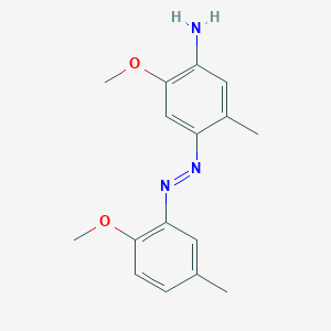 2-Methoxy-4-[(E)-(2-methoxy-5-methylphenyl)diazenyl]-5-methylaniline