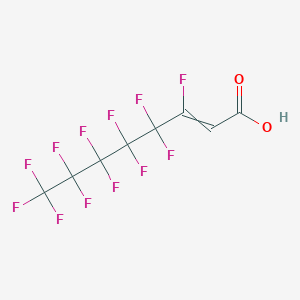 molecular formula C8H2F12O2 B1457608 3,4,4,5,5,6,6,7,7,8,8,8-Dodecafluorooct-2-enoic acid CAS No. 70887-88-6