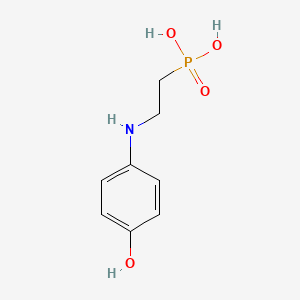 [2-(4-Hydroxyanilino)ethyl]phosphonic acid