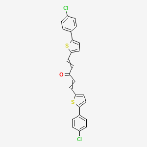 1,5-Bis[5-(4-chlorophenyl)thiophen-2-yl]penta-1,4-dien-3-one