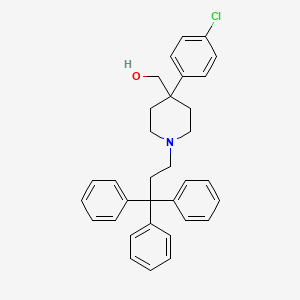 4-Piperidinemethanol, 4-(4-chlorophenyl)-1-(3,3,3-triphenylpropyl)-