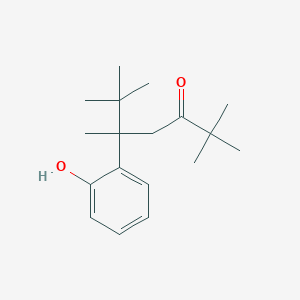 3-Heptanone, 5-(2-hydroxyphenyl)-2,2,5,6,6-pentamethyl-