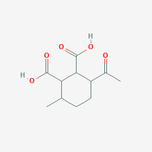 3-Acetyl-6-methylcyclohexane-1,2-dicarboxylic acid