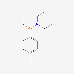 Arsinous amide, As-(4-methylphenyl)-As,N,N-triethyl-