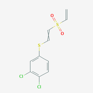 1,2-Dichloro-4-{[2-(ethenesulfonyl)ethenyl]sulfanyl}benzene