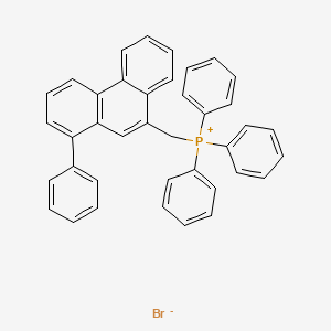 Triphenyl[(1-phenylphenanthren-9-YL)methyl]phosphanium bromide