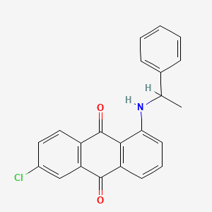 6-Chloro-1-[(1-phenylethyl)amino]anthracene-9,10-dione