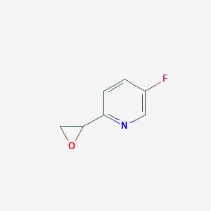 molecular formula C7H6FNO B1457623 5-Fluoro-2-(oxiran-2-yl)pyridine CAS No. 1548860-89-4