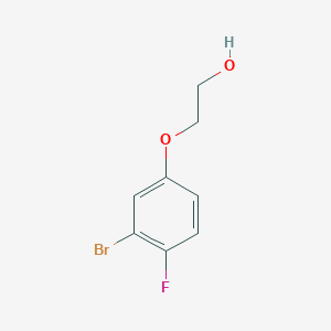 molecular formula C8H8BrFO2 B1457624 2-(3-Bromo-4-fluorophenoxy)ethan-1-ol CAS No. 1548379-18-5