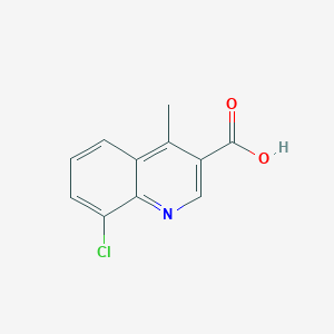 molecular formula C11H8ClNO2 B1457625 8-Chloro-4-methylquinoline-3-carboxylic acid CAS No. 1510949-38-8