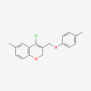 4-Chloro-6-methyl-3-[(4-methylphenoxy)methyl]-2H-1-benzopyran