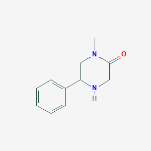 molecular formula C11H14N2O B1457626 1-Methyl-5-phenylpiperazin-2-one CAS No. 1509893-25-7