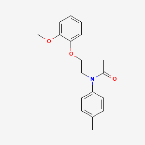 Acetamide, N-[2-(2-methoxyphenoxy)ethyl]-N-(4-methylphenyl)-