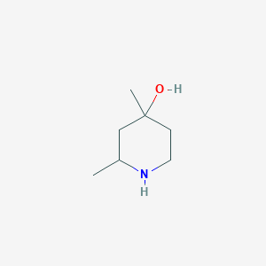 molecular formula C7H15NO B1457627 2,4-Dimethylpiperidin-4-ol CAS No. 1550821-91-4