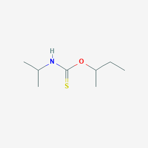 molecular formula C8H17NOS B14576301 O-Butan-2-yl propan-2-ylcarbamothioate CAS No. 61646-05-7