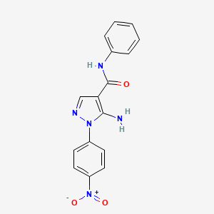 5-Amino-1-(4-nitrophenyl)-N-phenyl-1H-pyrazole-4-carboxamide