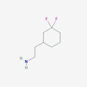 molecular formula C8H15F2N B1457632 2-(3,3-Difluorocyclohexyl)ethan-1-amine CAS No. 1546282-45-4