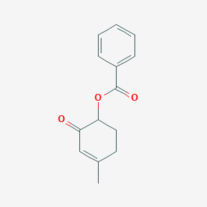 4-Methyl-2-oxocyclohex-3-en-1-yl benzoate