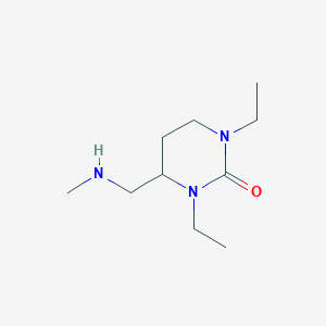 2(1H)-Pyrimidinone, 1,3-diethyltetrahydro-4-[(methylamino)methyl]-