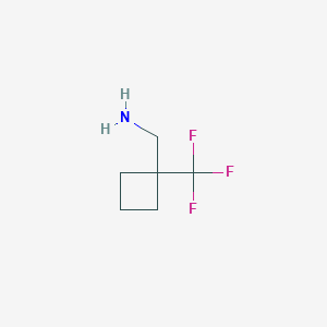 molecular formula C6H10F3N B1457633 (1-(三氟甲基)环丁基)甲胺 CAS No. 1522712-18-0