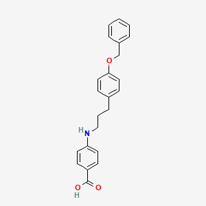 4-({3-[4-(Benzyloxy)phenyl]propyl}amino)benzoic acid