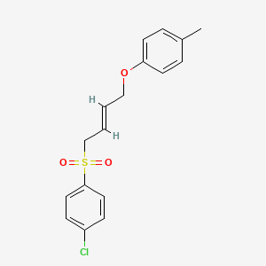 1-[(E)-4-(4-chlorophenyl)sulfonylbut-2-enoxy]-4-methylbenzene