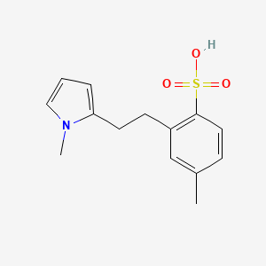 4-Methyl-2-[2-(1-methyl-1H-pyrrol-2-yl)ethyl]benzene-1-sulfonic acid