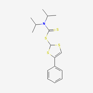 4-Phenyl-2H-1,3-dithiol-2-yl dipropan-2-ylcarbamodithioate