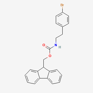 molecular formula C23H20BrNO2 B1457639 (9H-芴-9-基)甲基 4-溴苯乙基氨基甲酸酯 CAS No. 1344158-44-6
