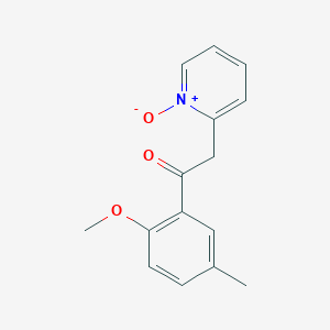 1-(2-Methoxy-5-methylphenyl)-2-(1-oxo-1lambda~5~-pyridin-2-yl)ethan-1-one