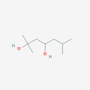 molecular formula C9H20O2 B1457640 2,6-二甲基庚烷-2,4-二醇 CAS No. 73264-93-4