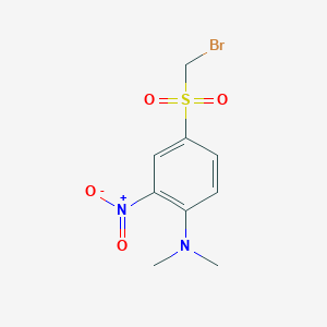 4-(Bromomethanesulfonyl)-N,N-dimethyl-2-nitroaniline